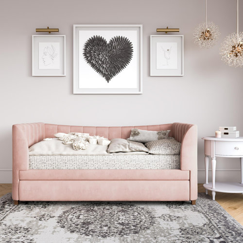 Little Seeds Valentina TwinUpholstered Daybed with Trundle & Reviews